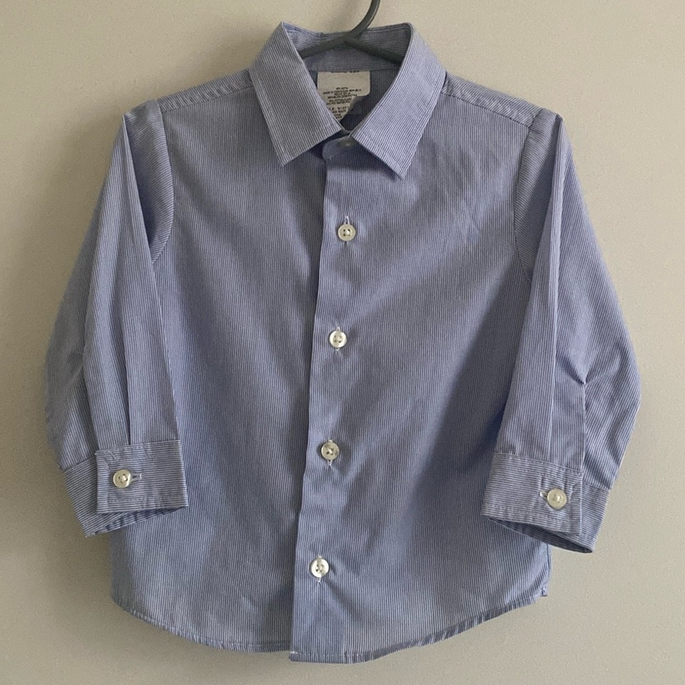 Unbranded Boys Pinstripe Button Down Dress Shirt